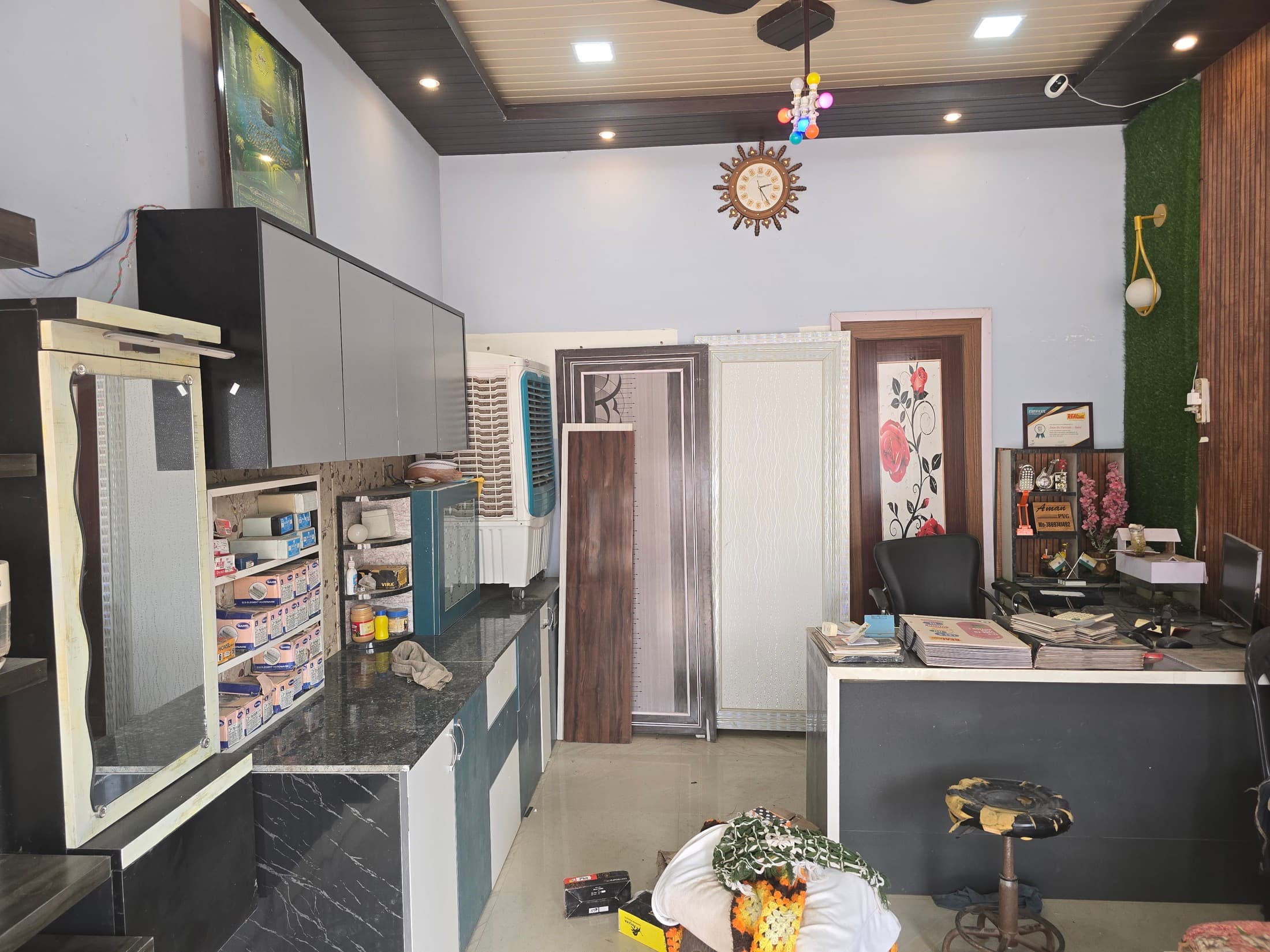 Finished interior space by Aman Furniture